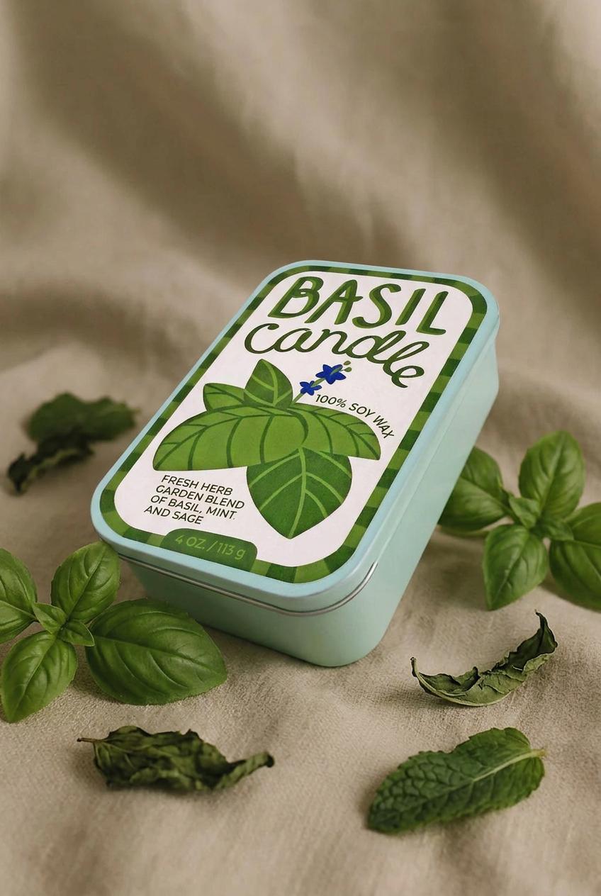 Basil Candle